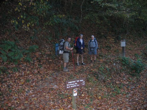 Three eager hikers