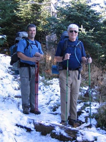 Snow hiking