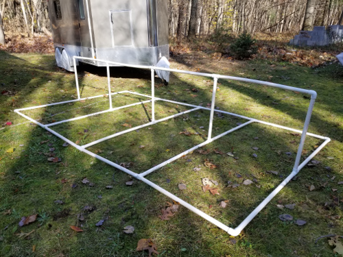 PVC frame assembled