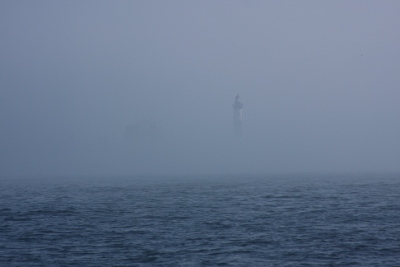 Big Sable Point Lighthouse in the fog