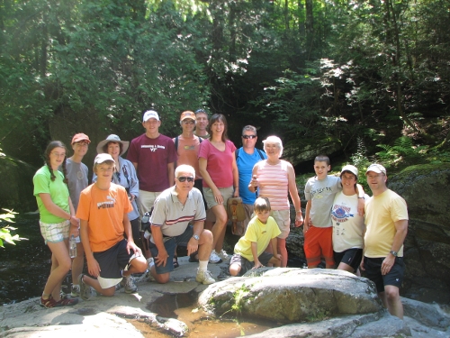 The McBride family in Maine