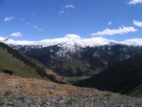 Snow covered mountains