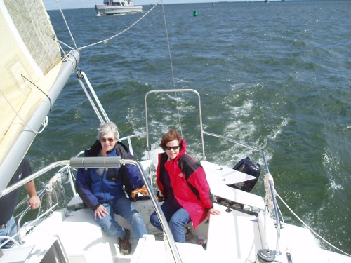A blustery test sail on the Chesapeake Bay