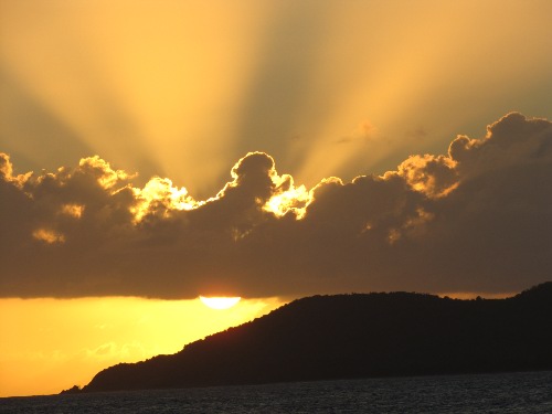 Sunset from the Malecon, Esperanza, Isla de Vieques
