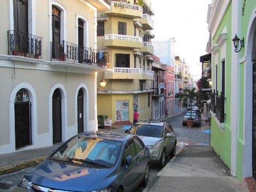 A typical street in Old San Juan