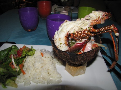 Kathy's meal at Bilí Restaurant